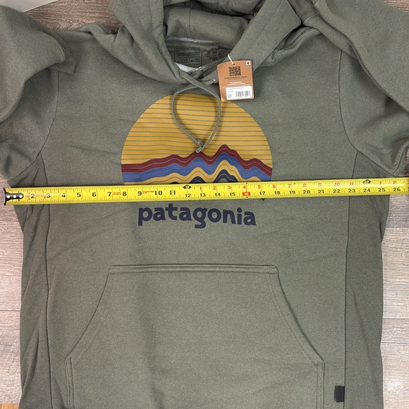 NWT Patagonia Unisex Ridge Rise Moonlight Uprisal Hoodie -Sleet Green W/XXL M/XL - Picture 7 of 9